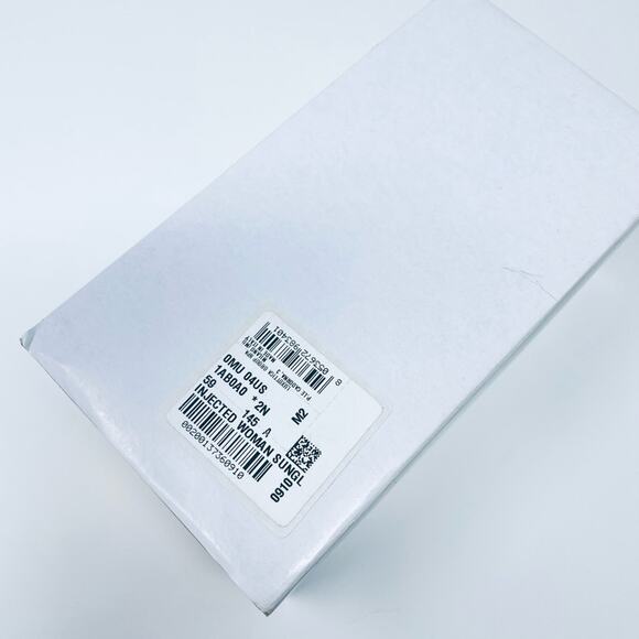 Miu Miu 59mm Semi Rimless Cat Eye Sunglasses goth BLACK DARK VIOLET SOLID modern - Picture 13 of 14